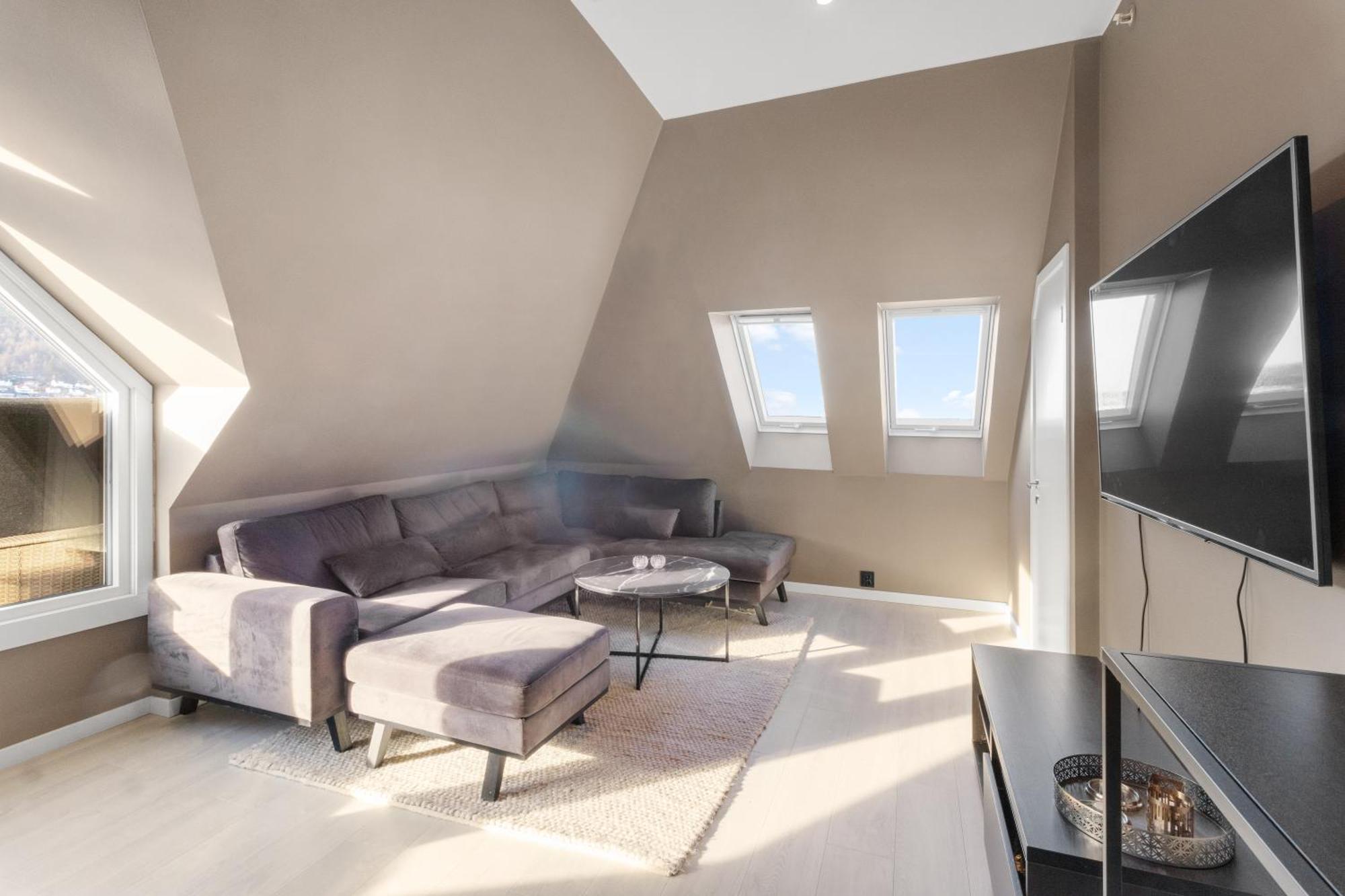 Penthouse Apartment In ベルゲン エクステリア 写真
